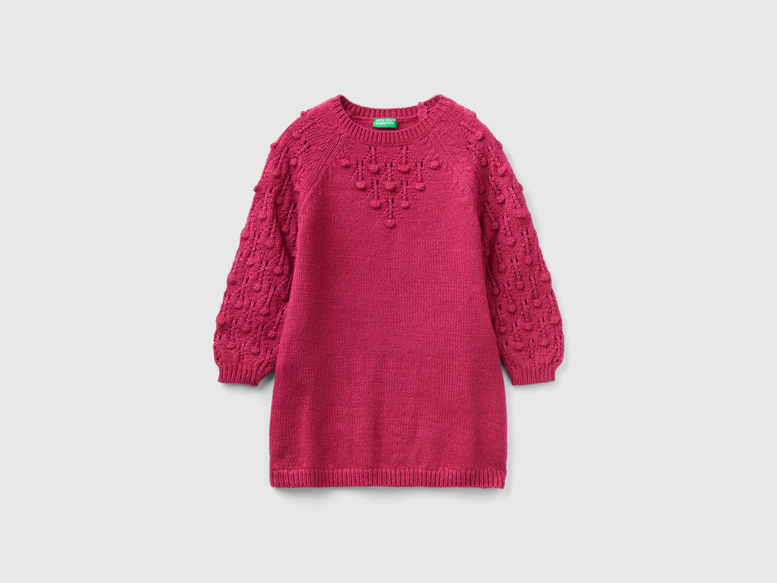 Benetton, Sweater Dress, size 12-18, Cyclamen, Kids
