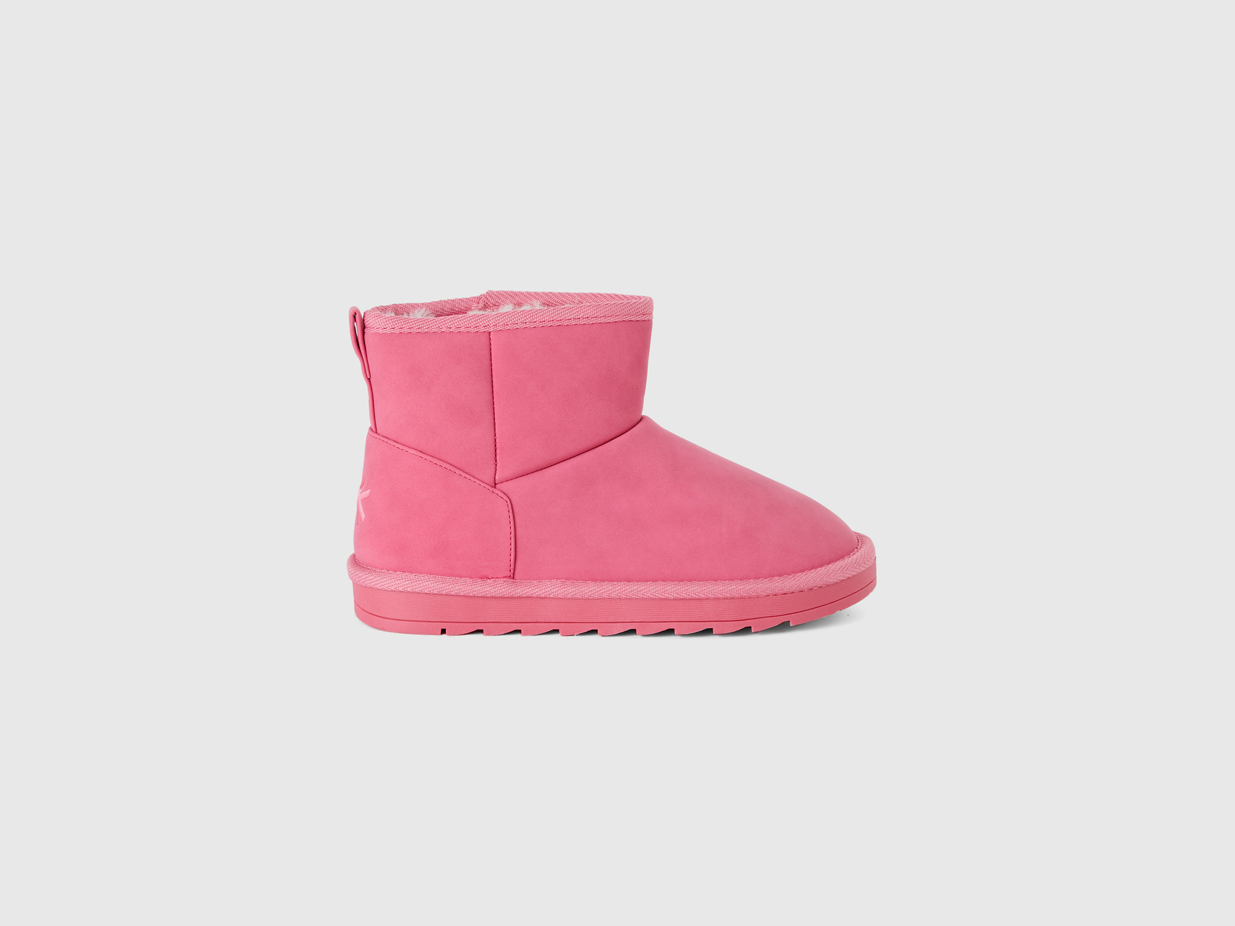 Benetton, Ankle Boots In Imitation Leather, size 5Y, Pink, Kids