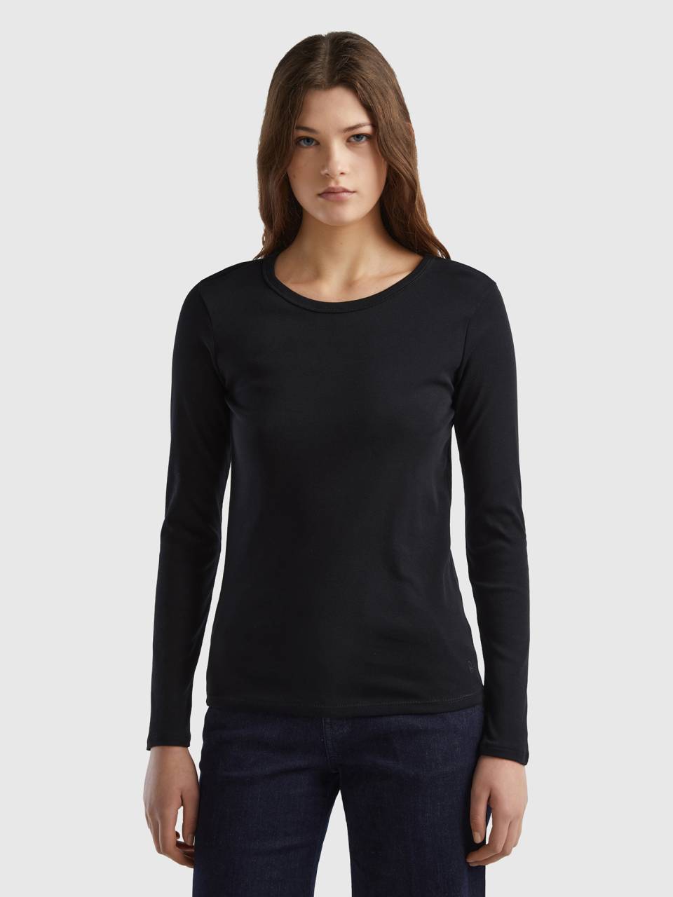 Benetton maglie cotone manica lunga store