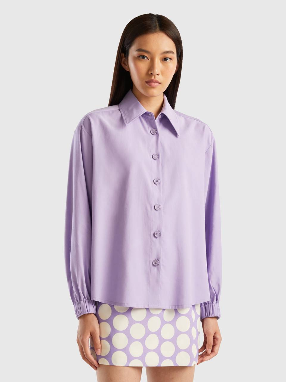 Benetton camicia new arrivals lino