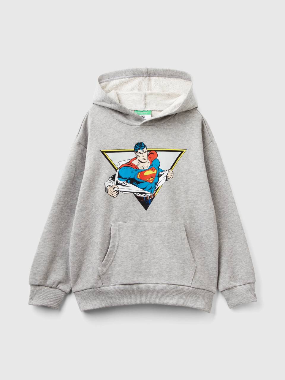 Felpa DC Comics Superman grigio m lange Grigio Chiaro Bambino