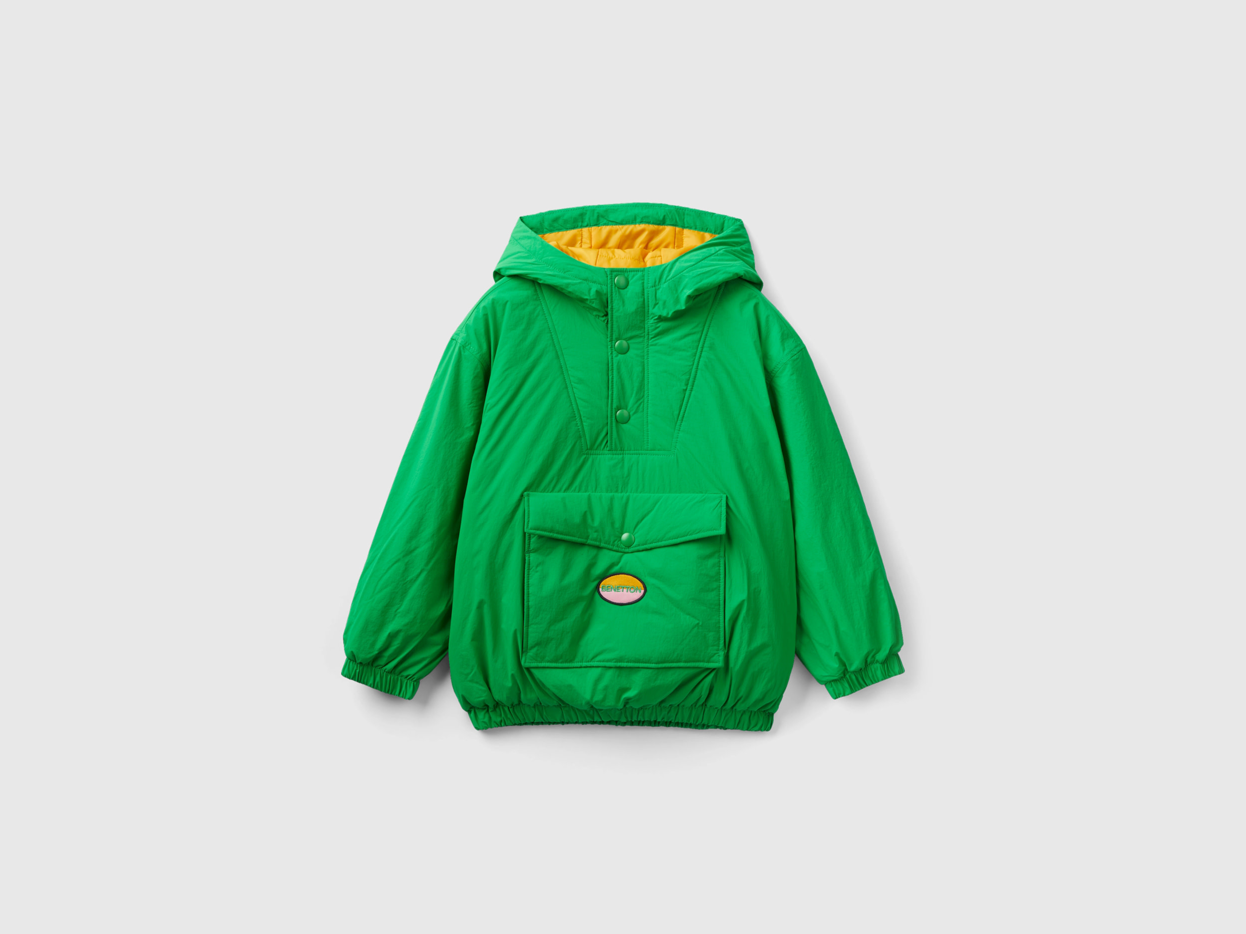 Benetton, Green Jacket With Pocket, size 2XL, Green, Kids