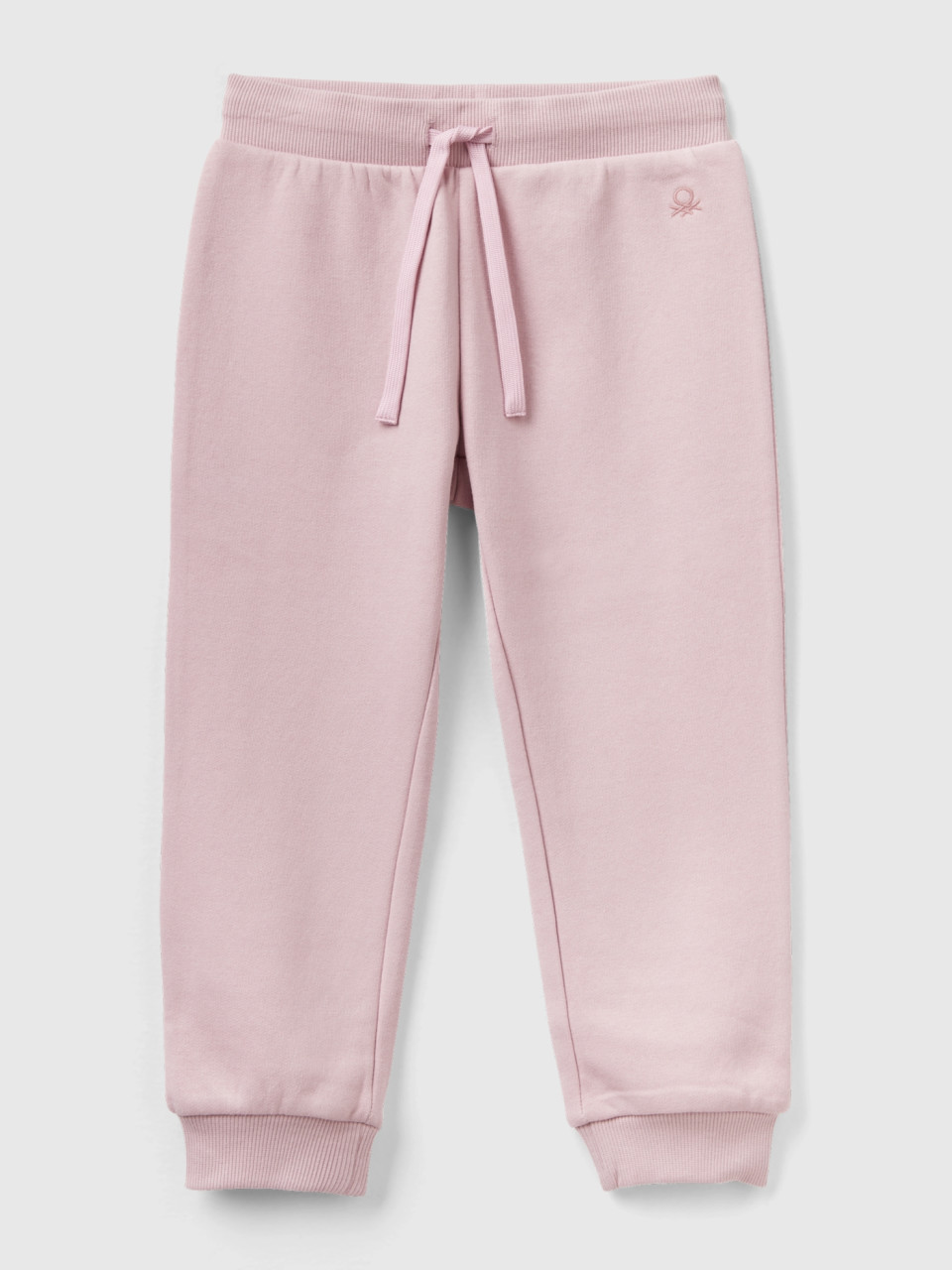 Benetton, Sweat Joggers With Drawstring, Pink, Kids