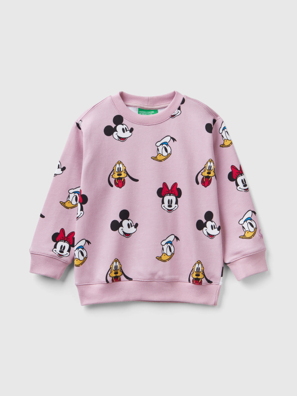 Benetton, Pink Disney Sweatshirt, Pink, Kids