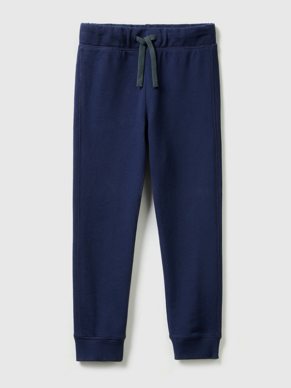 Benetton, 100% Cotton Sweatpants, Dark Blue, Kids