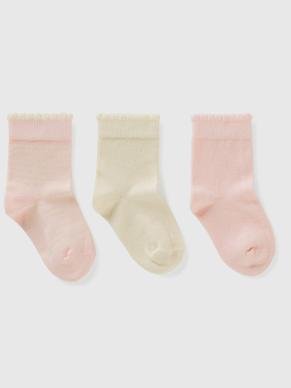 Benetton, Sock Set In Pink Tones, Multi-color, Kids