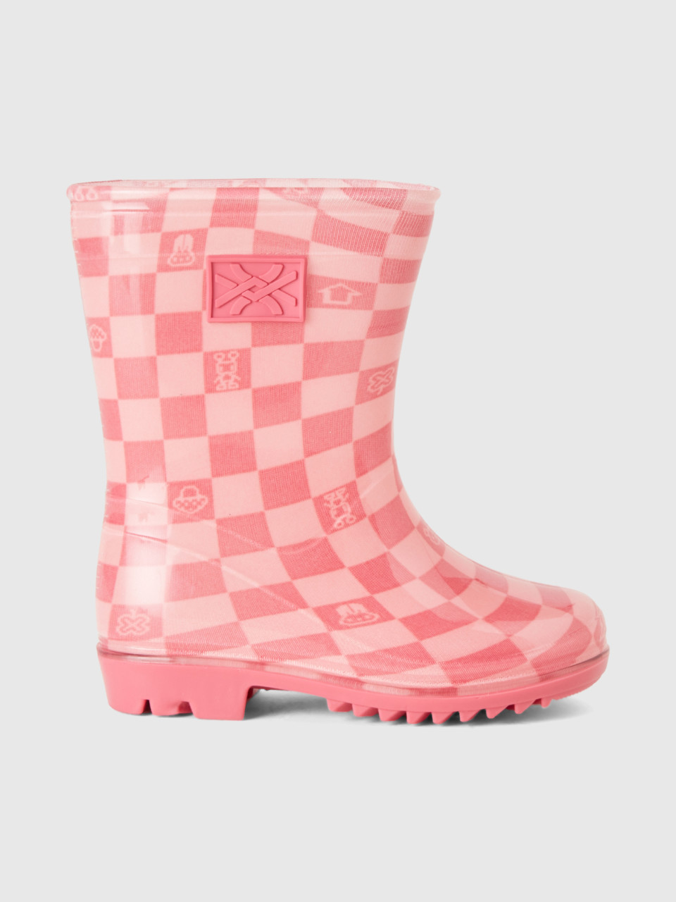 Benetton, Rubber Rain Boots, Pink, Kids