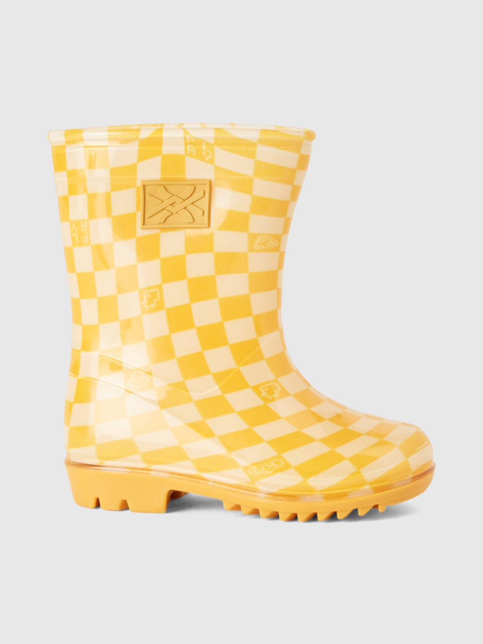 Benetton, Rubber Rain Boots, Yellow, Kids
