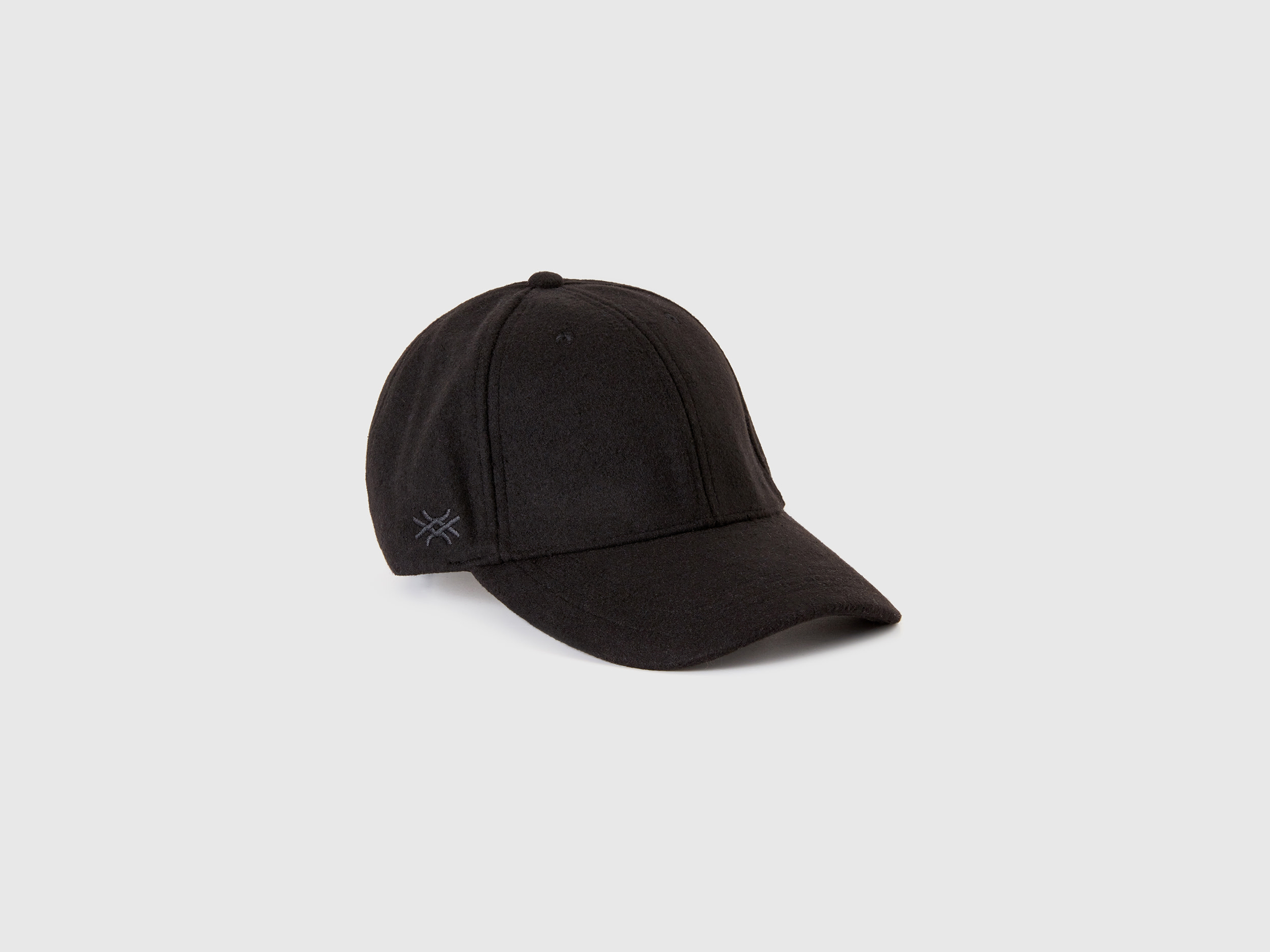 Benetton, Hat With Cloth Brim, size OS, Black, Women