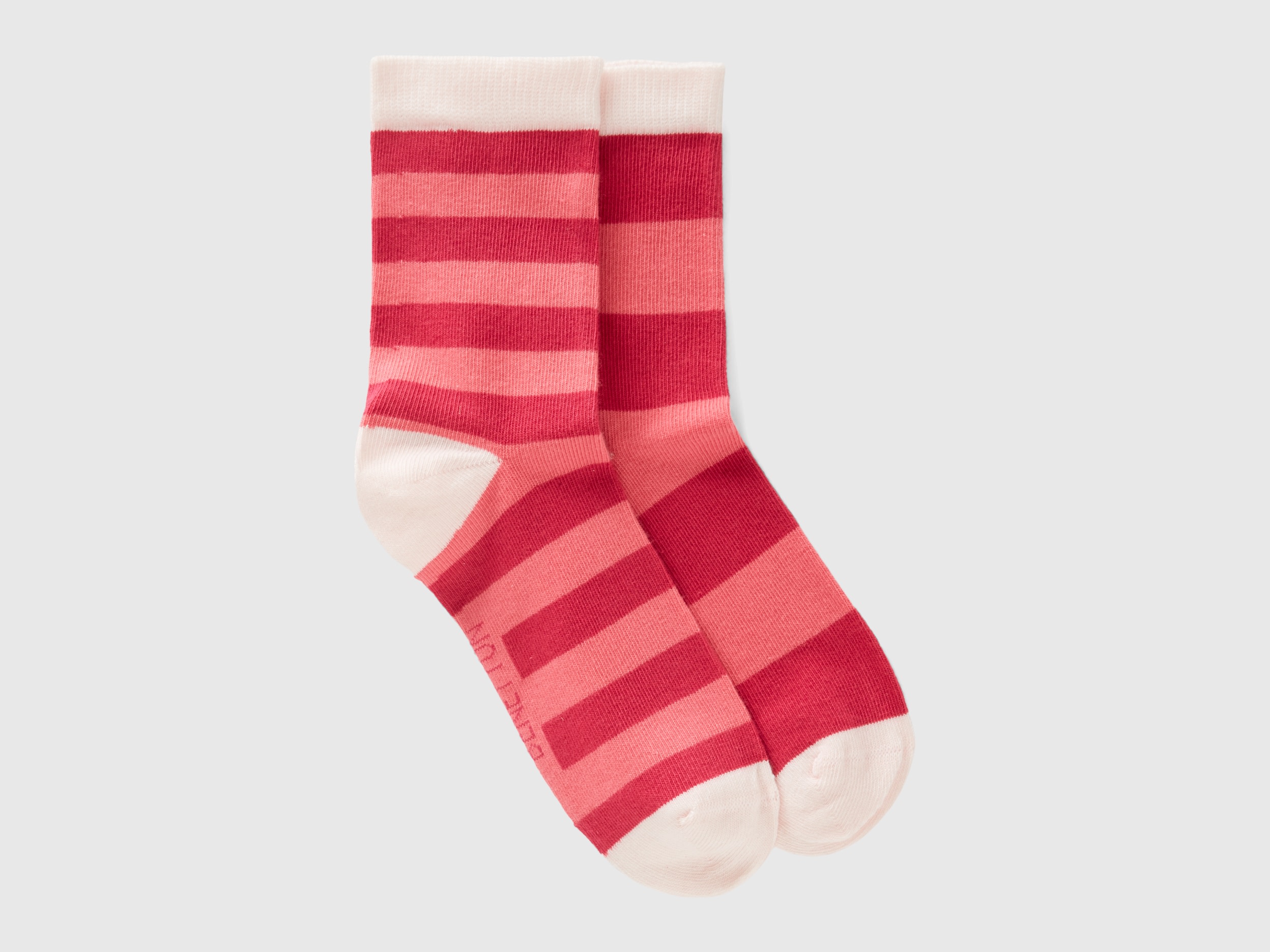Benetton, Mix & Match Striped Socks, size 5-8, Pink, Kids