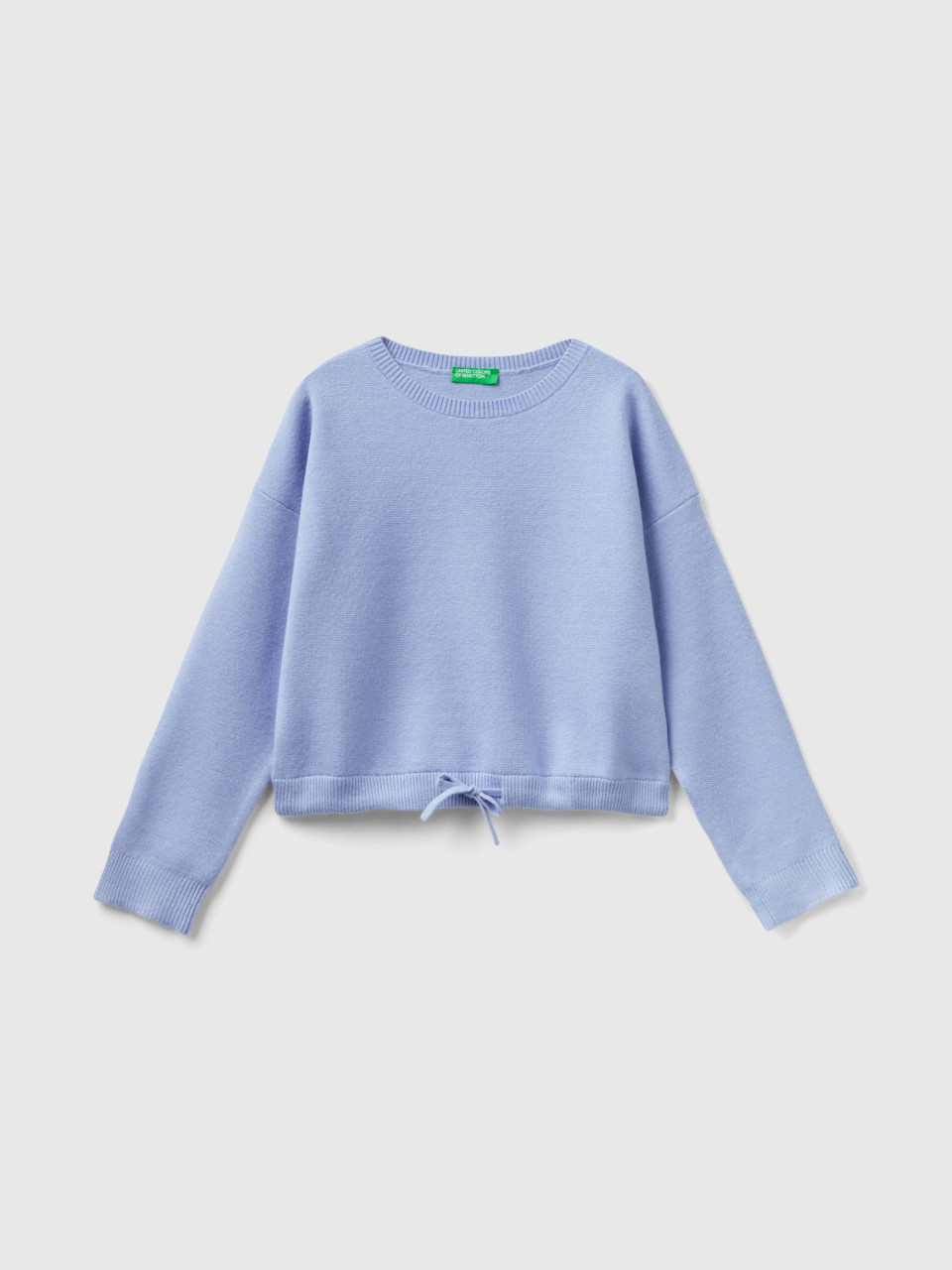 Benetton, Sweater With Drawstring, Lilac, Kids
