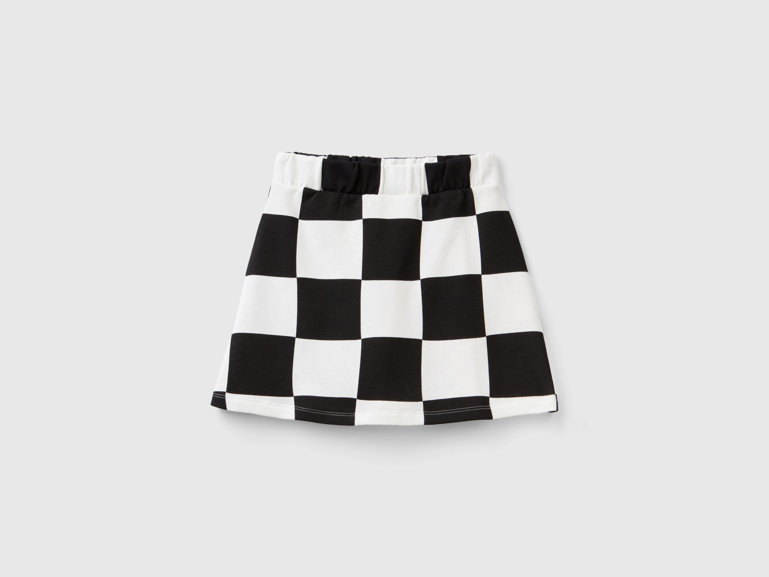 Benetton, Checkered Mini Skirt, size 2XL, Multi-color, Kids