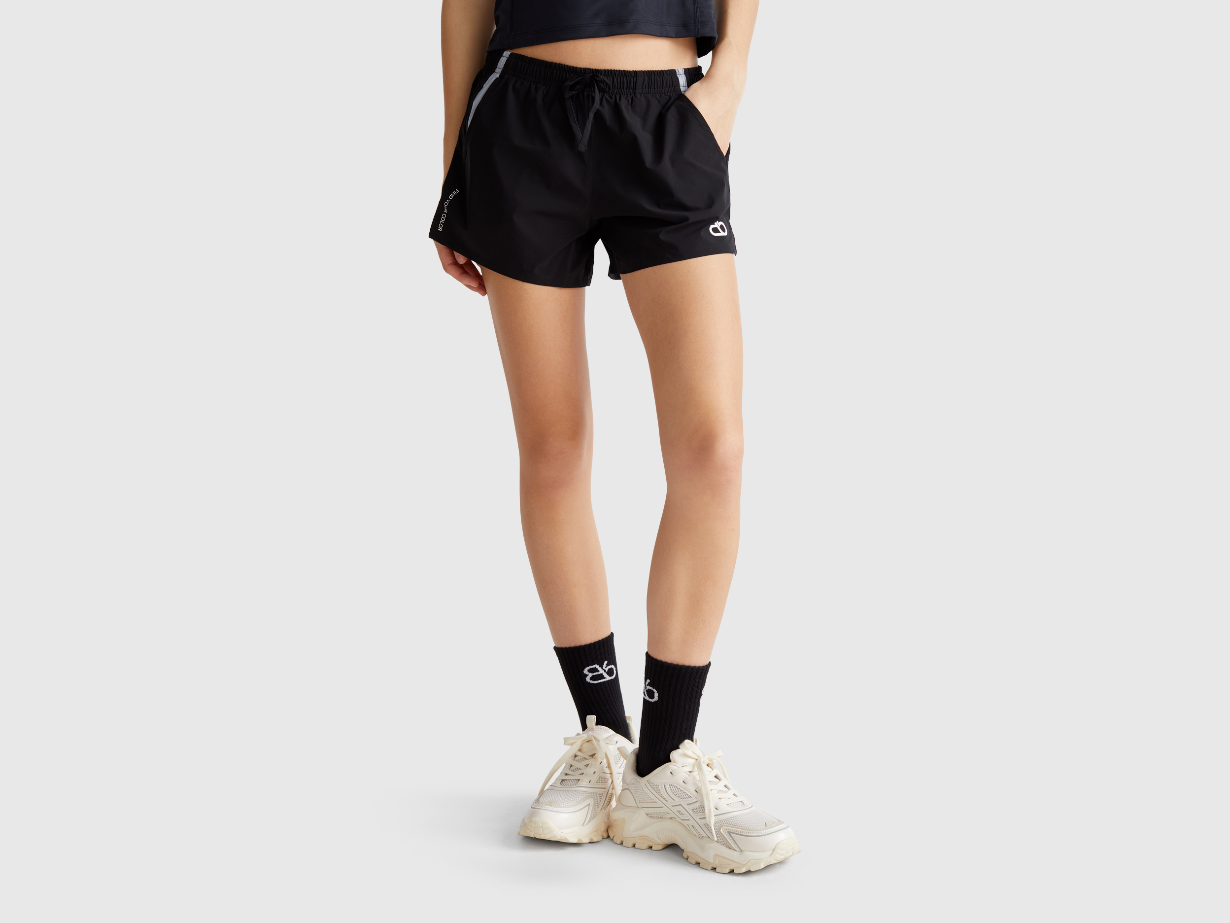 Benetton, Short En Nylon, taille L, Noir - United Colors of Benetton - Modalova