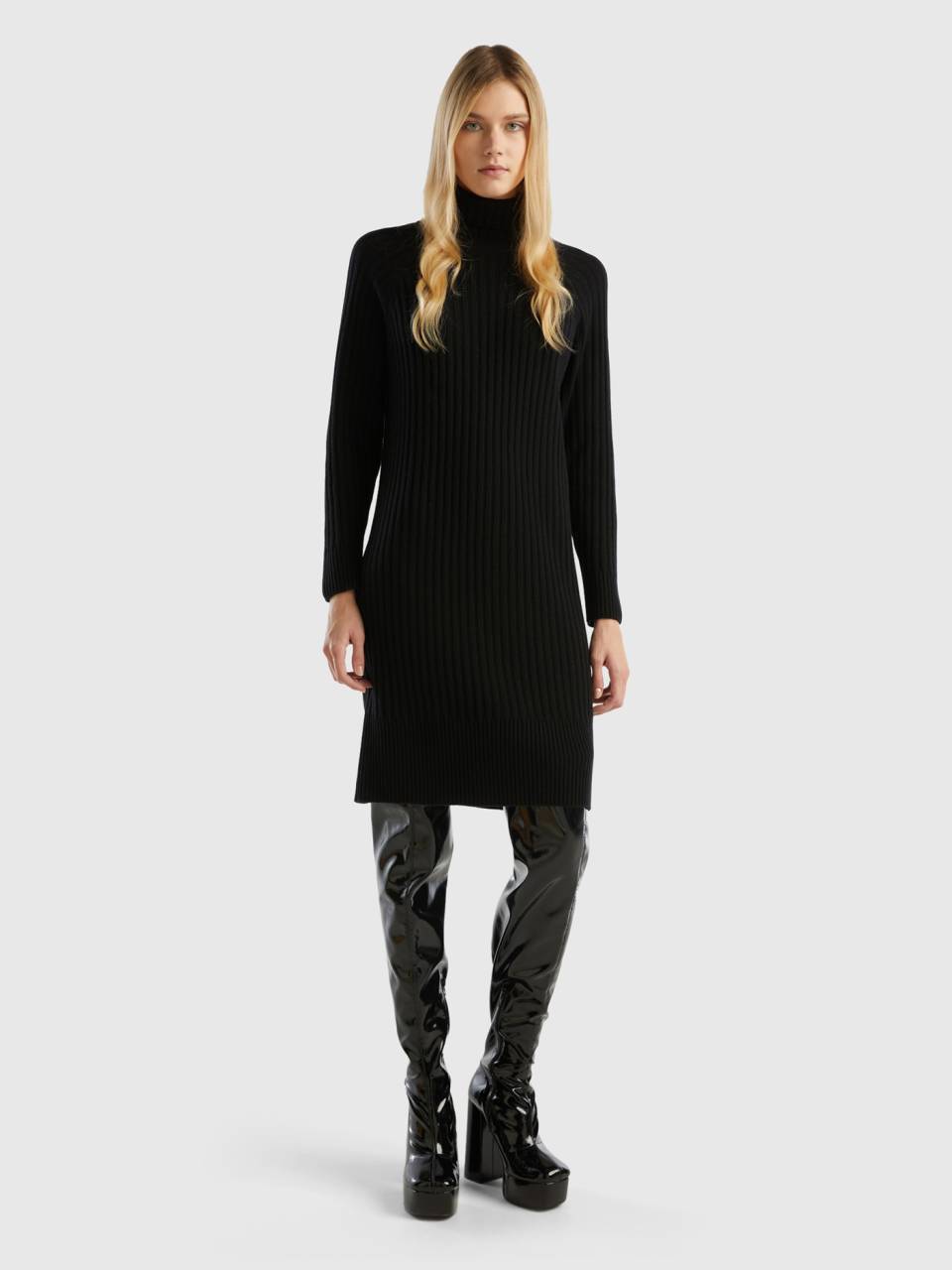 Vestito 2024 nero benetton