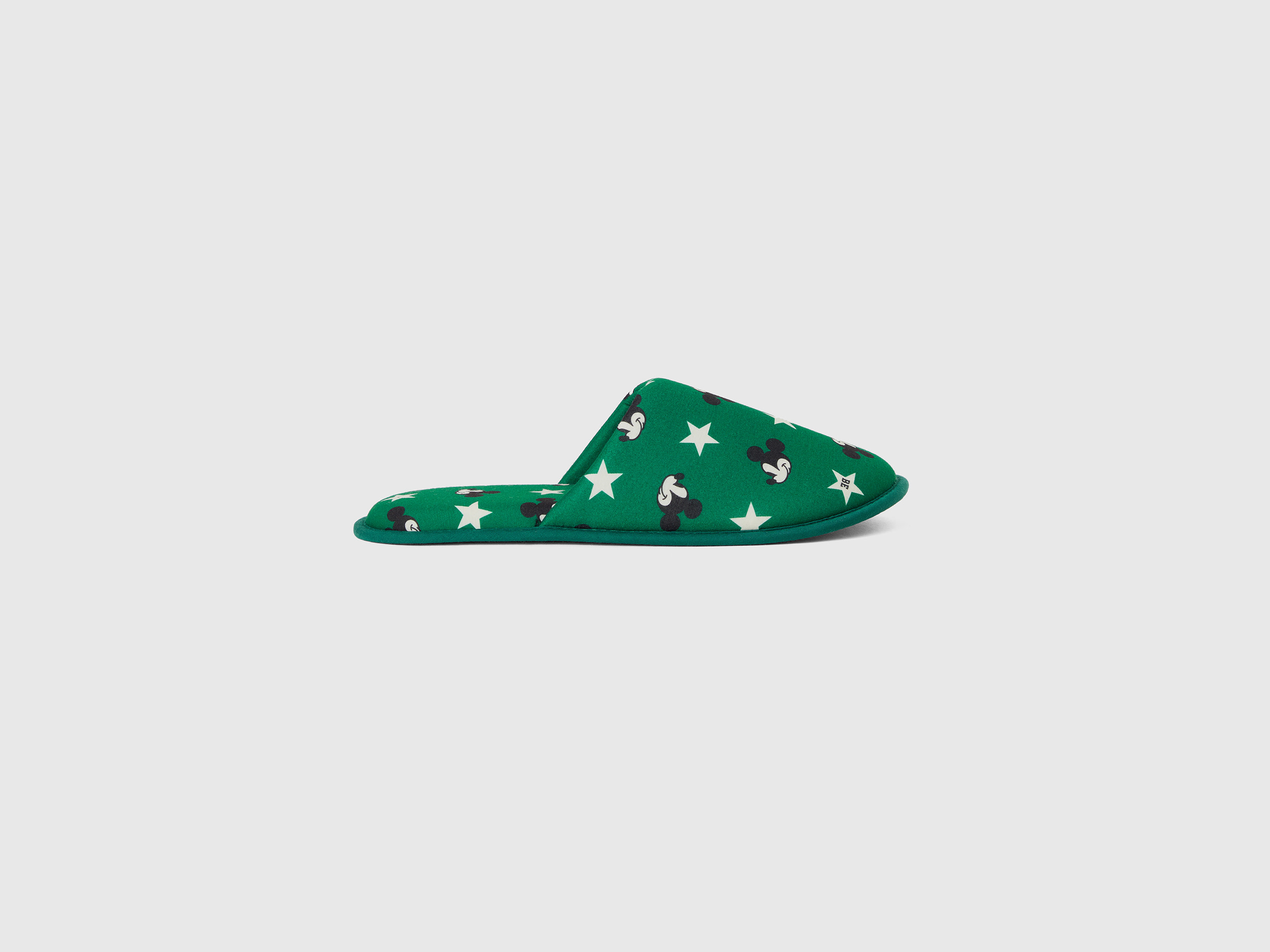 Benetton, Green Mickey Mouse Slippers, size 3-4, Green, Women
