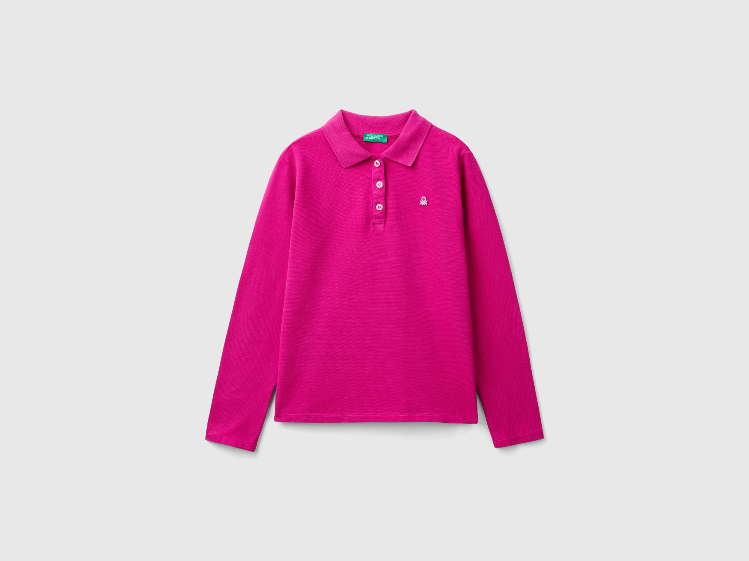 Polo bianca bambina manica lunga hot sale