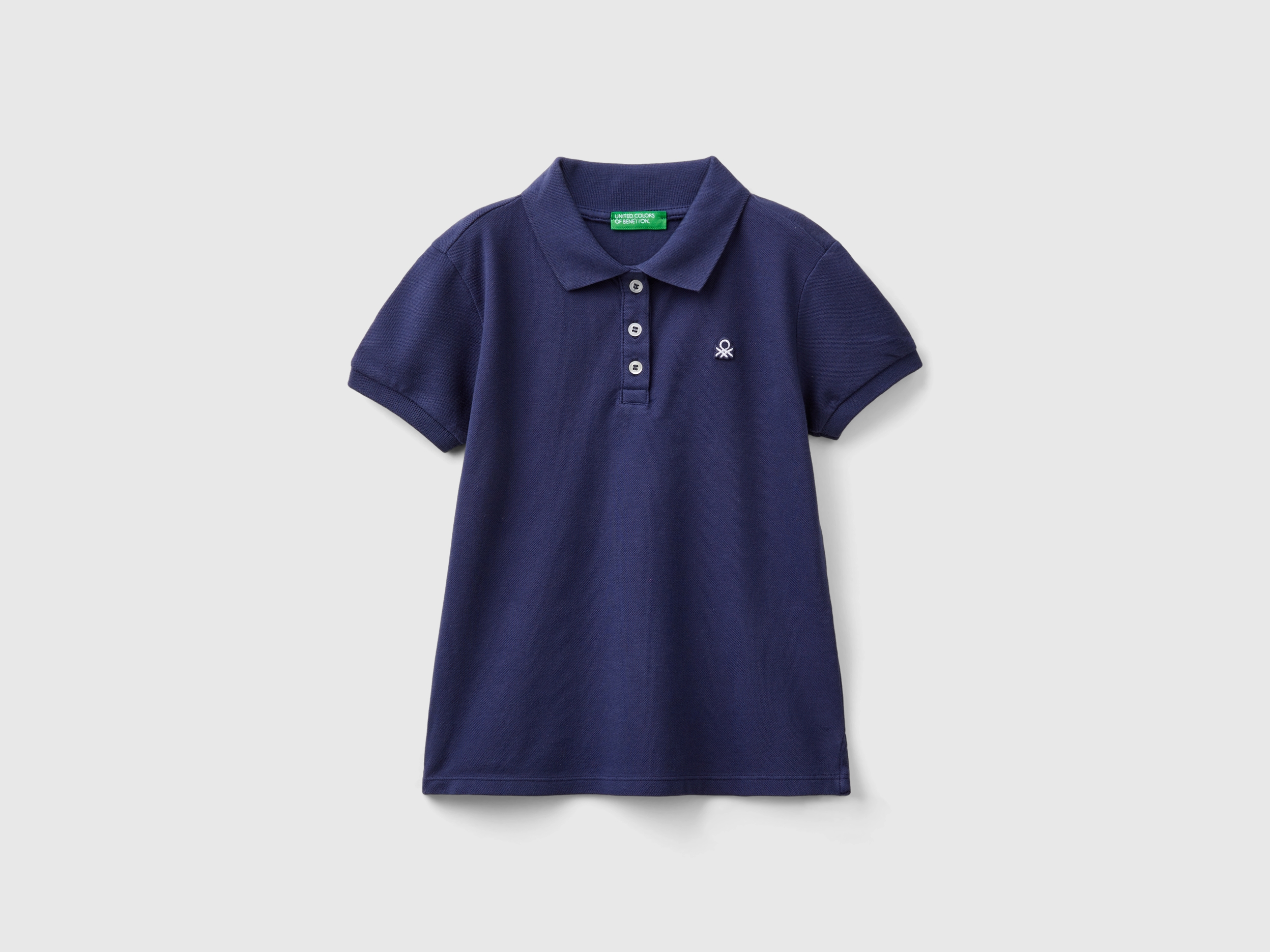 Polo bianca benetton top
