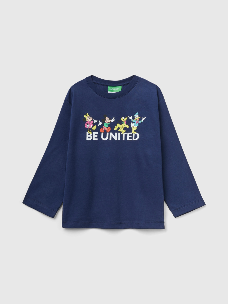 Benetton, T-shirt Bleu Foncé Disney Over Fit, Bleu Foncé, Enfants