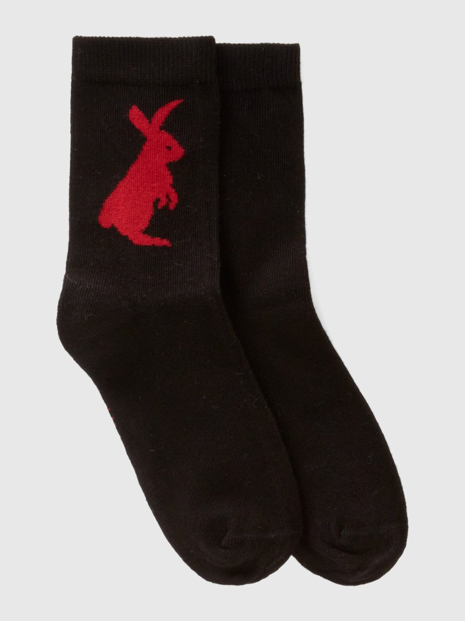 Benetton, Mix & Match Socks With Bunny, Black, Kids