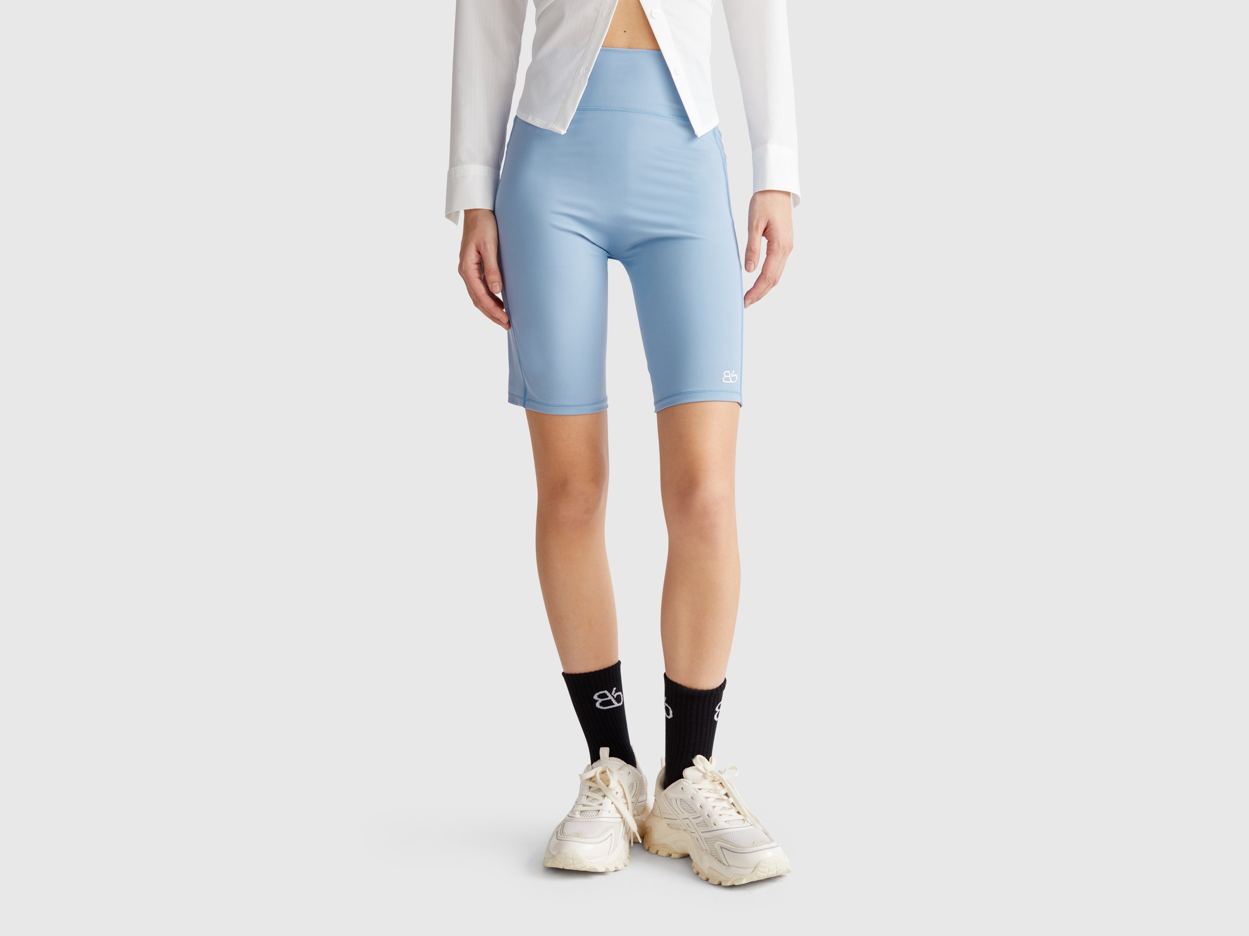 Benetton, Legging De Cyclisme Sportif, taille M, Bleu Ciel - United Colors of Benetton - Modalova
